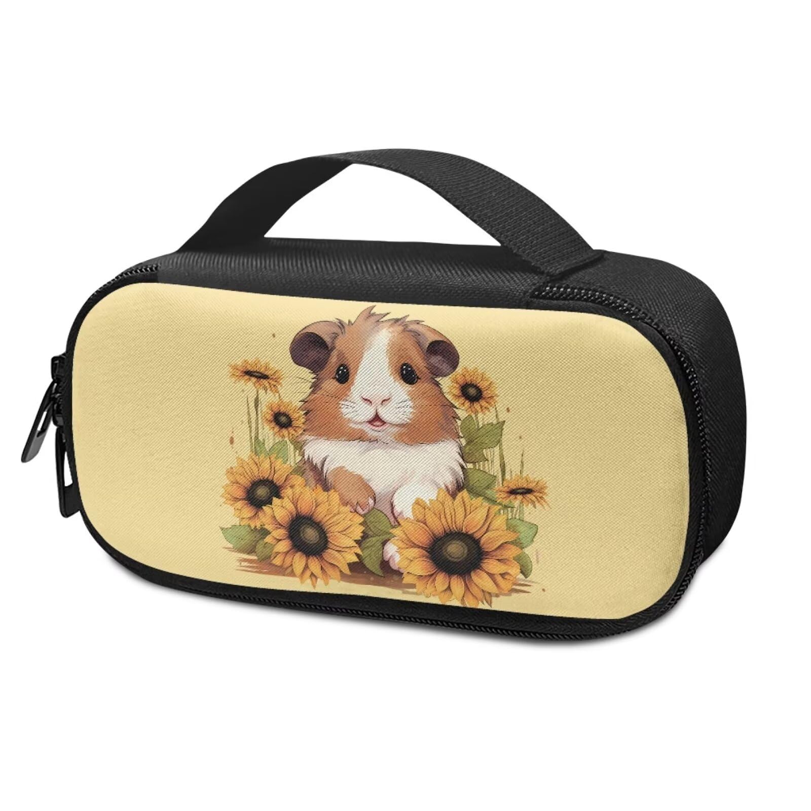 NRBEAWD Guinea Pig Sunflower Insulin Pens Holder for Travel Women's Daily Using Medical Bag Portable Insulin Travel Case for Short Trip
