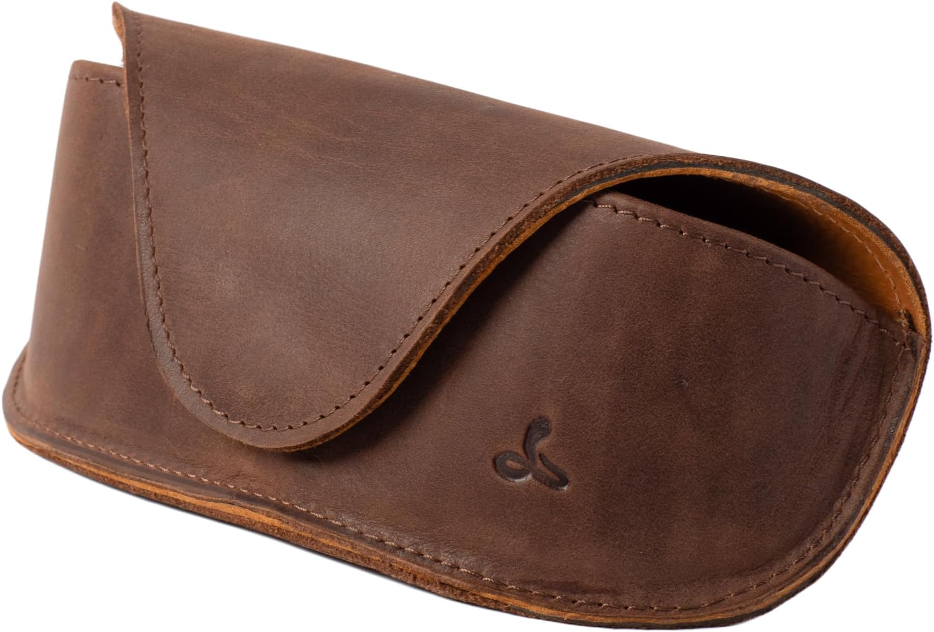 CestAntiQ Leder Brillenetui - Echtes Leder Case Für Sonnenbrillen & Lesebrillen