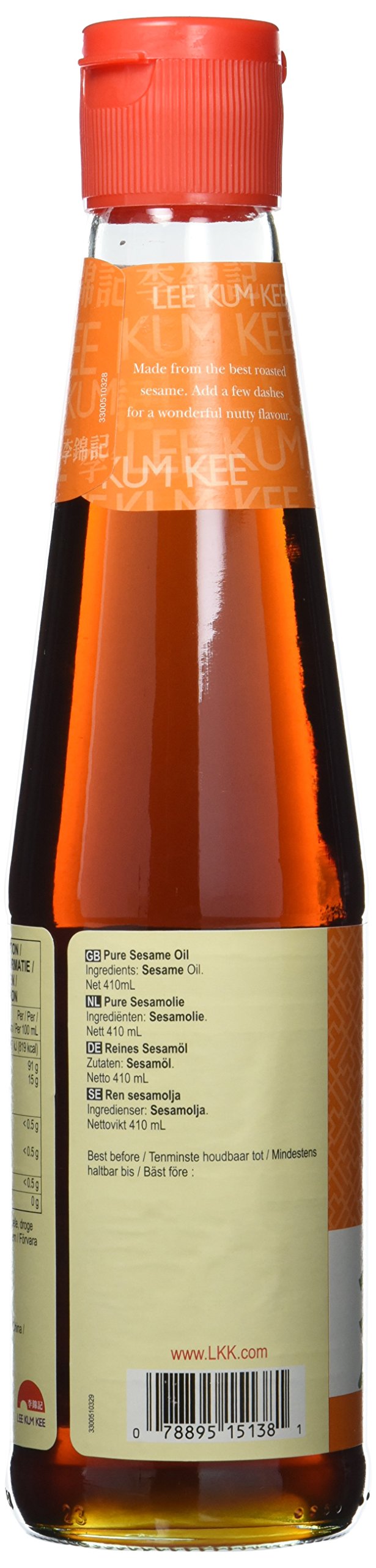 Lee Kum Kee Sesamöl, pur glutenfrei, 2er Pack (2 x 410 ml)