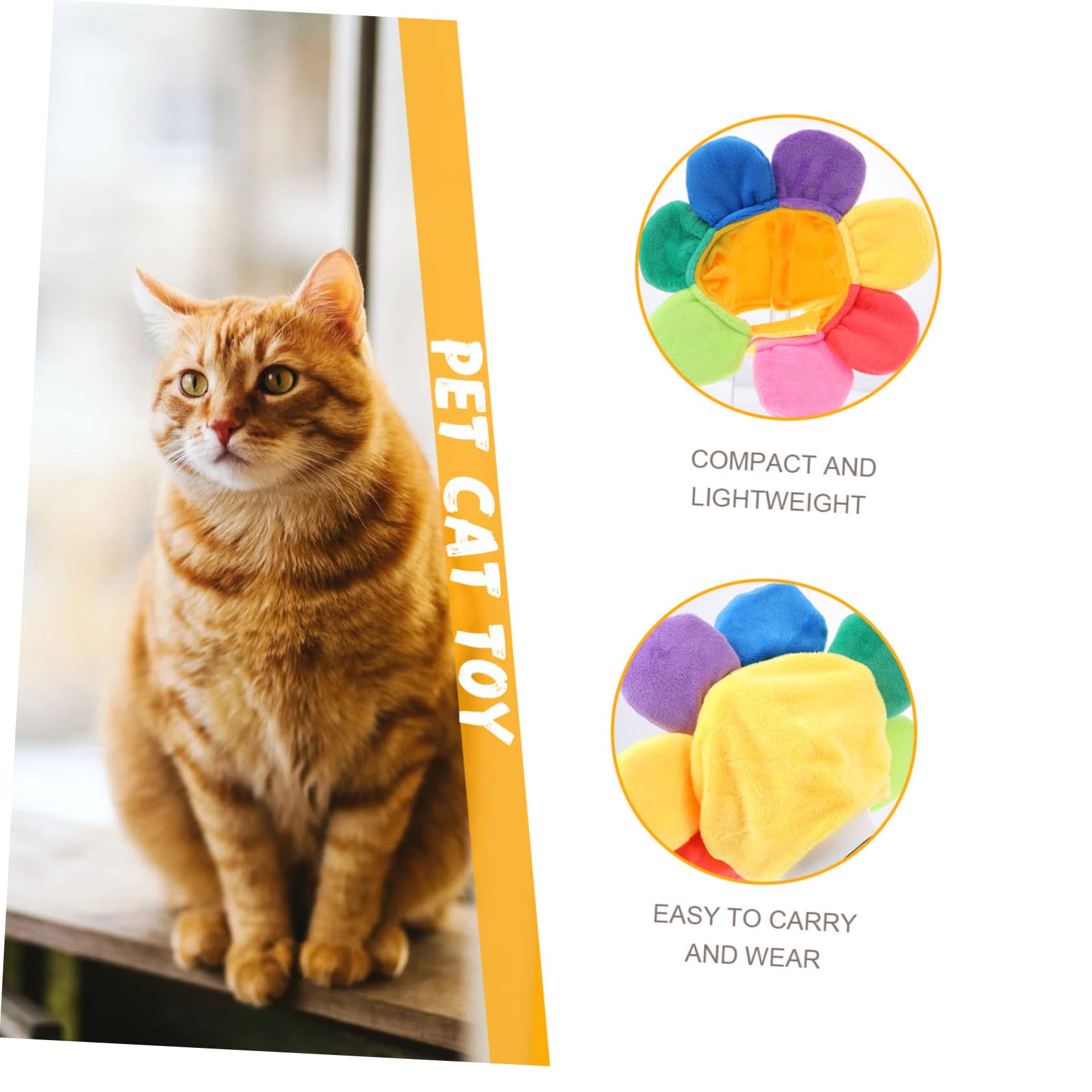 Mipcase Sombrero de Girasol para Perro o Gato Divertido y Decorativo para Fiesta para Eventos al Aire