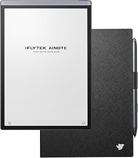 iflytek AINOTE Air 2 Bundle,8.2-inch AI Note Taking Tablet Writing Tablet with Black Folio Case,Voice-to-Text Transcription, Multi-Languages Chatgpt Support,for Meeting/Learning/Reading
