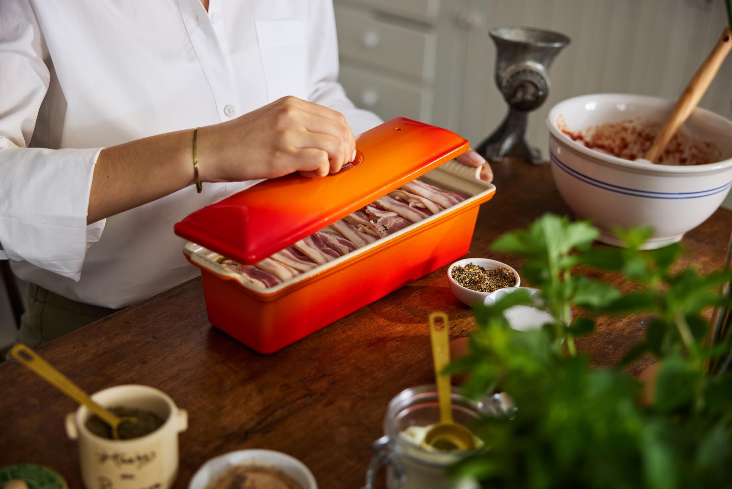 Le Creuset テリーヌ型　オレンジ レシピ本付き　32cm LE CREUSET テリーヌ型 32cm オレンジ USED品 札幌市 屯田店