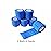Transun Moo 6 Pack 2 x 5 Yards Self Adhesive Bandage Wrap Breathable Cohesive Vet Wrap for Pets, Elastic Self-Adherent Tape for Sports, Wrist, Ankle (Blue)