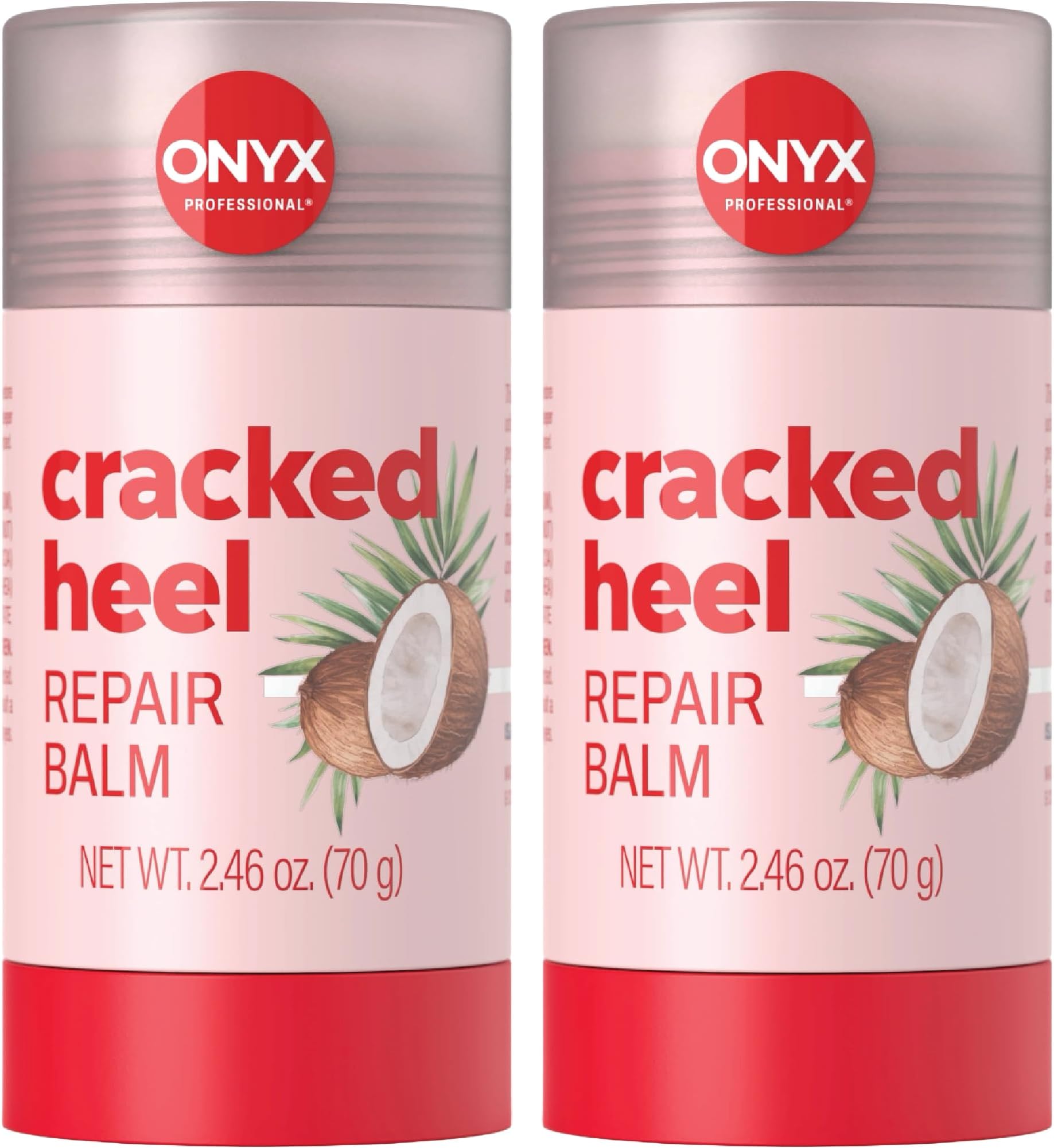 Onyx Professional Cracked Heel Stick 2 Pack, Treatment Balm for Dry Rough Feet