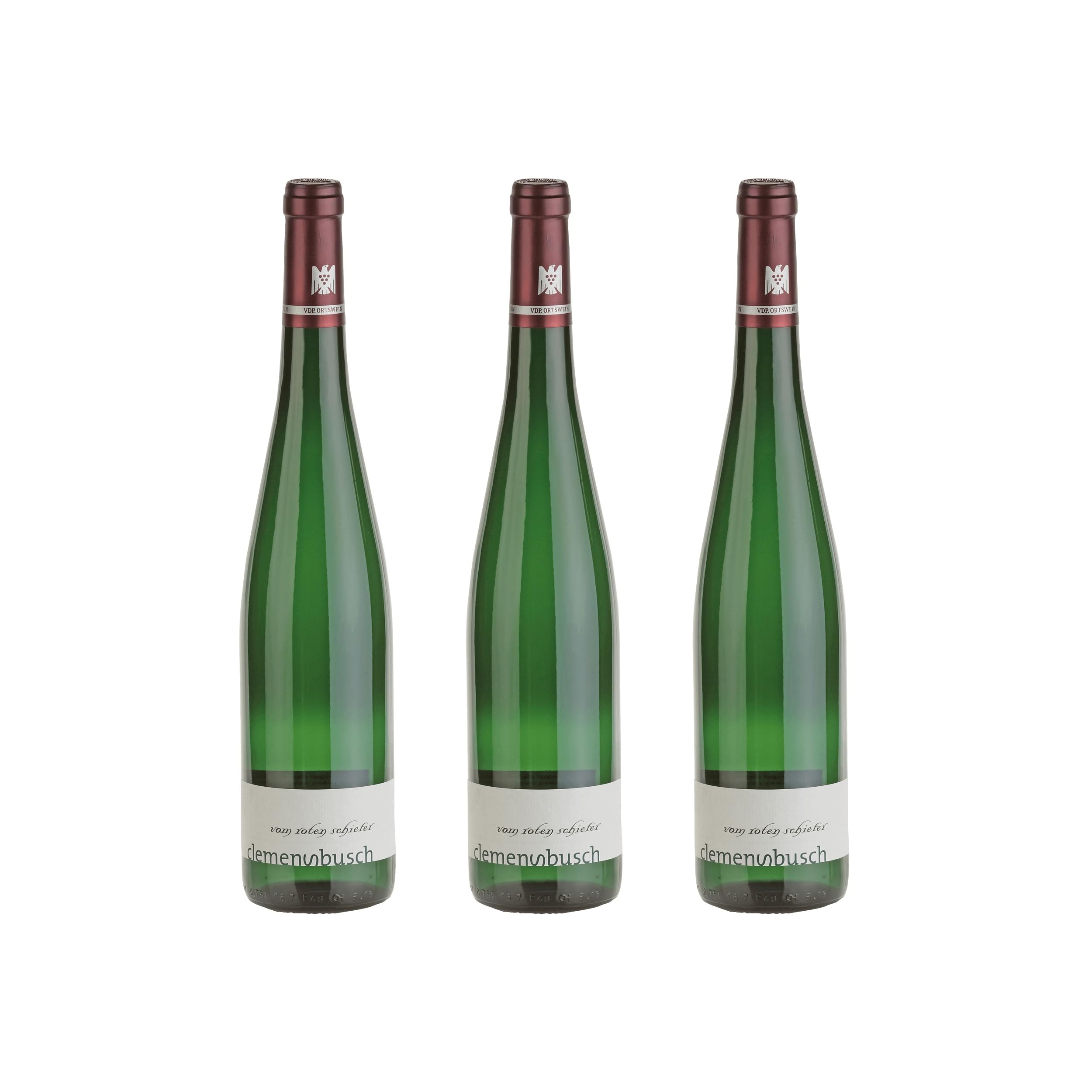 Clemens Busch Riesling Vom roten Schiefer QbA trocken Weisswein Deutschland BIO inkl. FeinWert E-Book (3 x 0.75 l)