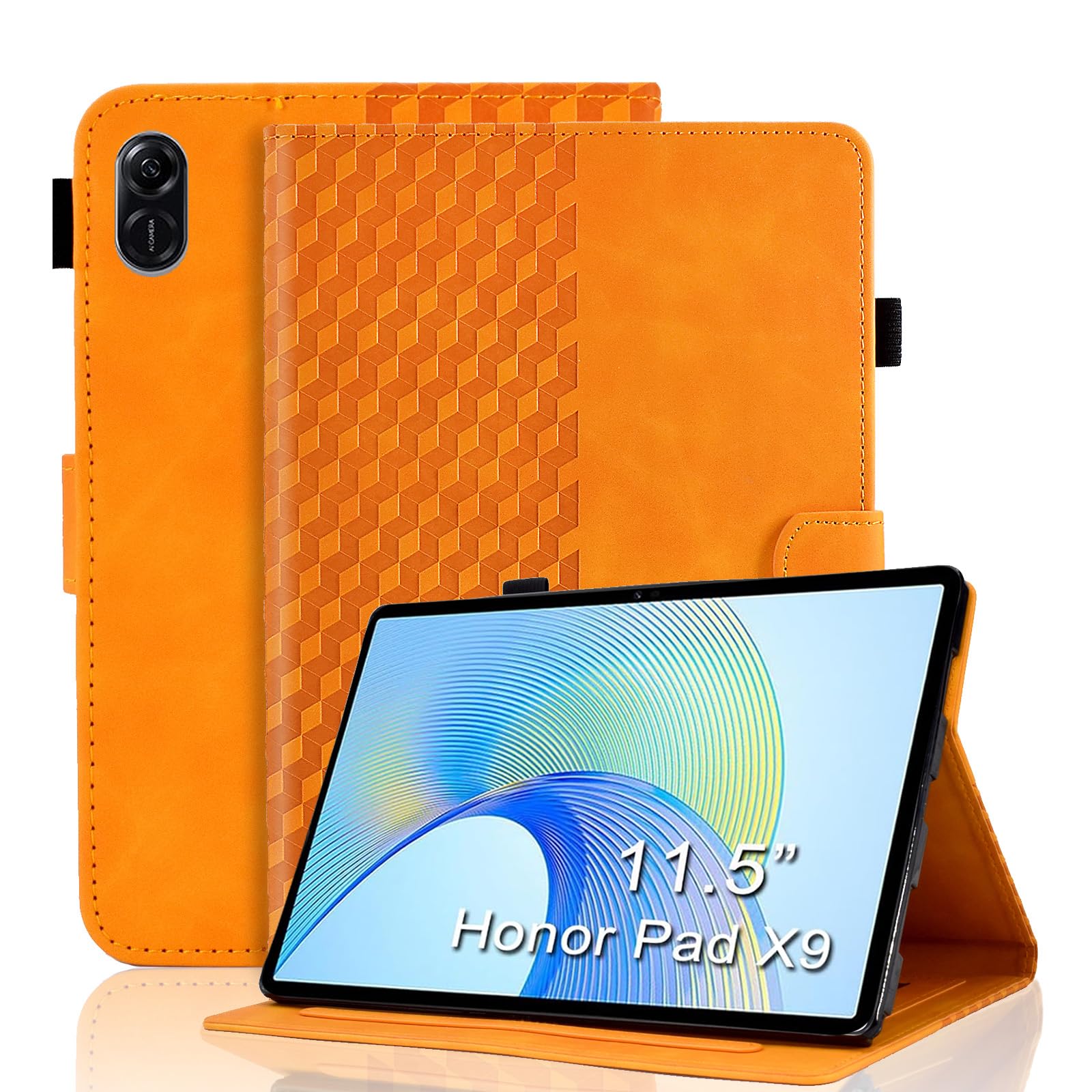 Case for Honor Pad X8a 11 Inch Tablet 2024 Protective Case Premium Leather Folio Smart Case with Auto Sleep/Wake Pen Holder Card Slot for Honor Pad X8a- Dark Green — view 197