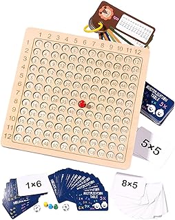 Tabuleiro Multiplicação 12x12 - Placa multiplicação matemática 12x12 | tabuleiro multiplicação Montessori, multiplicação para crianças com mais 3 anos Money money