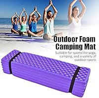 Vista 2 de Luqeeg Alfombrilla de espuma ultraligera para dormir, impermeable para camping, espuma al aire libre, alfombra de camping plegable para playa