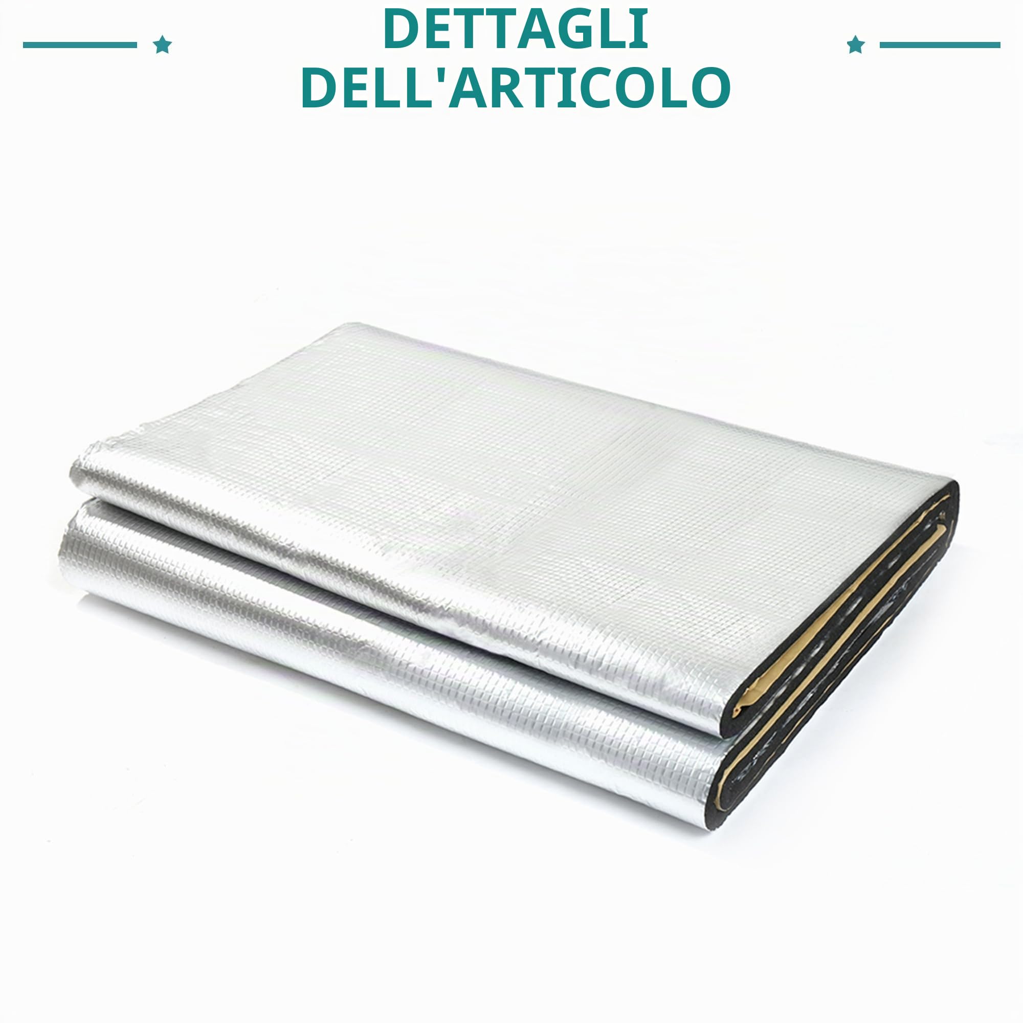 QUARKZMAN Auto 6.46sqft Auto Isolamento Termico Adesivo 10 mm Insonorizzante per Cofano Motore 60'' x 40'' 152x100cm