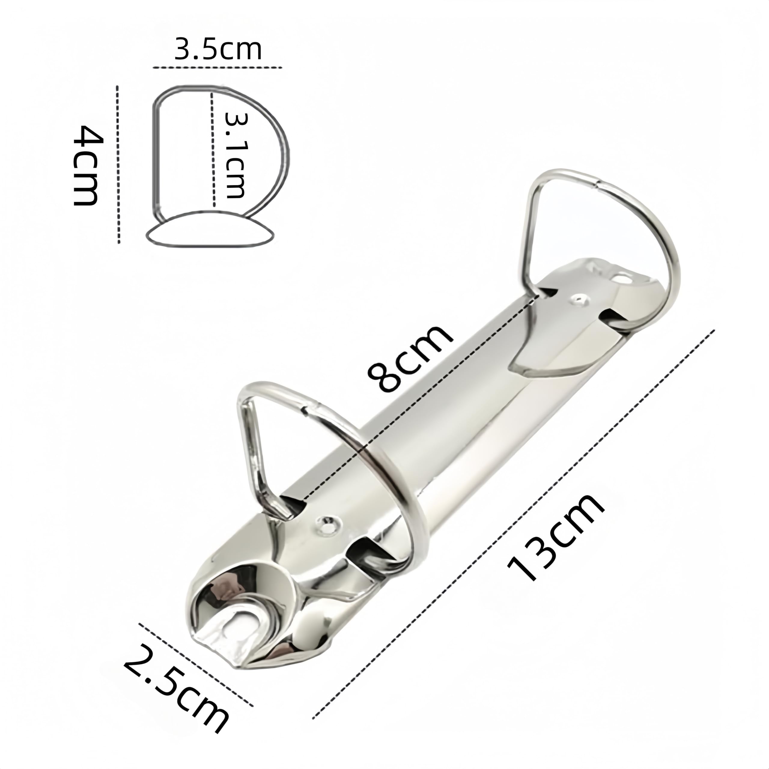 2 Fori Meccanismi Per Raccoglitori Anelli, Wanfoou 6 Set Anelli D Sostituzione Spina Legatura Fogli Sciolti Per Organizzatori DIY Accessori Cartelle Archivio