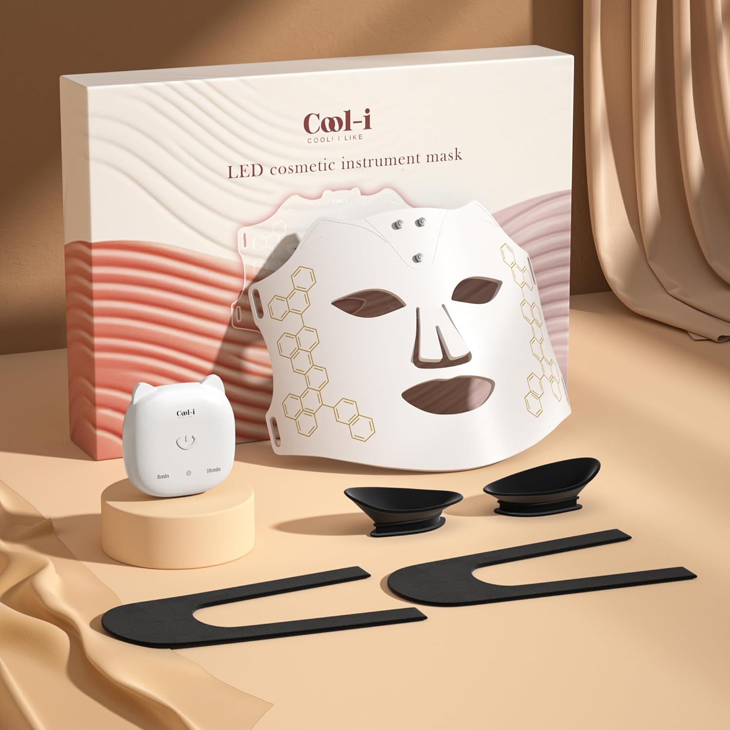 Beauty Mask Professional LED Light Therapy Mask Salon-Grade Skincare, Ergonomic Fit, Multi-Color Modes, Lightweight, Anti-Aging Solution