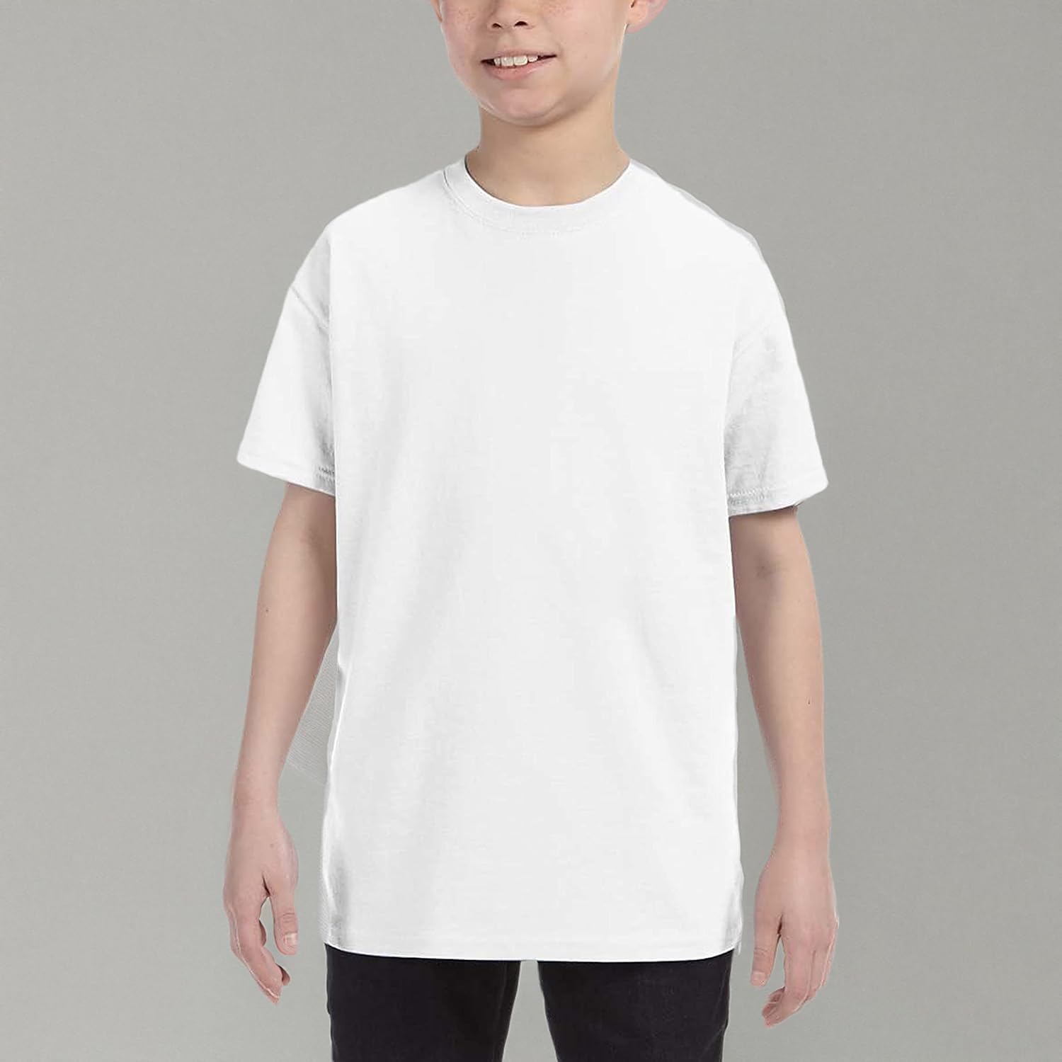 Gildan Youth Heavy Cotton T-Shirt, White, Small ( Pack10 )