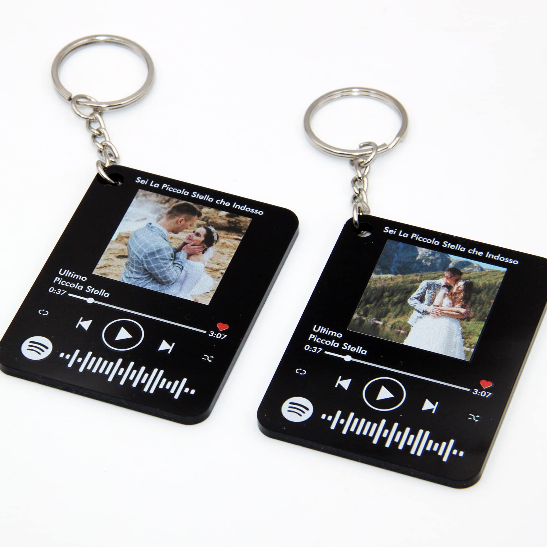 Portachiavi Spotify Personalizzato In Metallo Con Foto E Codice Canzone – Regalo Unico - 2