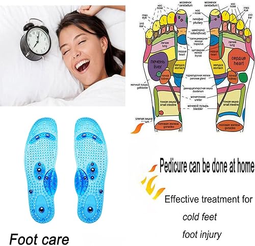 Miniatura 6 de Plantillas magnéticas para mujeres y hombres, plantillas de acupuntura de masaje de terapia magnética, plantillas eficaces para aliviar la fatiga de