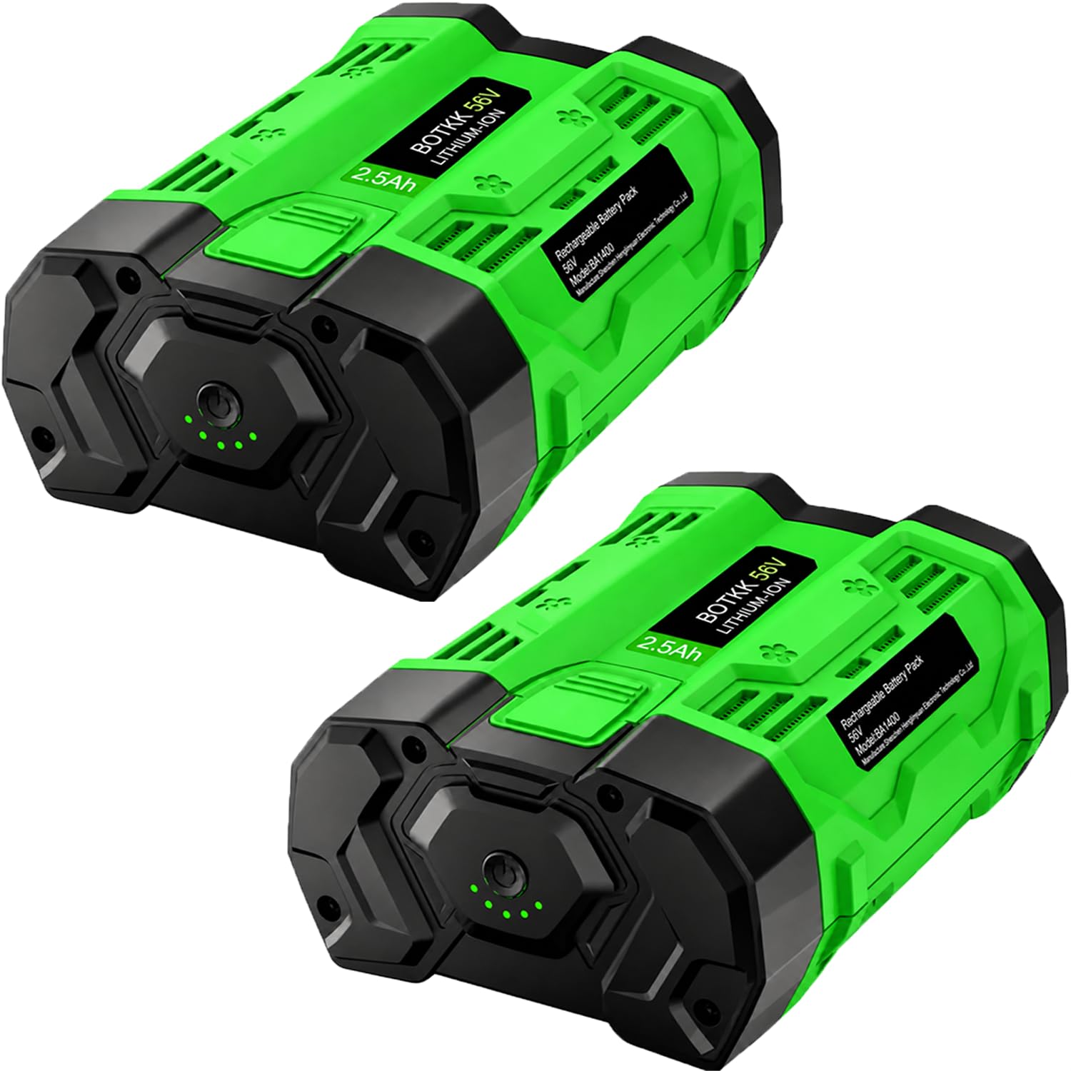 2.5Ah 56V Battery Replacement for EGO Battery 2 Packs