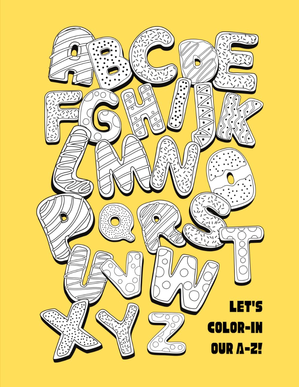 Fruits From Alphabets Coloring Book for Kids Early Learning Activities: Alphabets and Fruits Coloring Pages