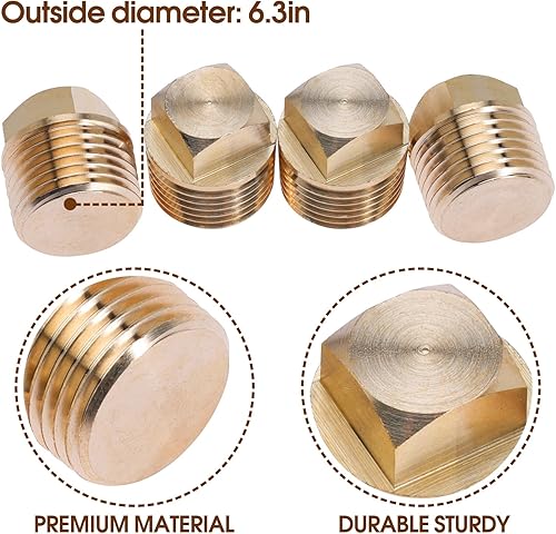 Miniatura 9 de Nayciiy Tapón de barco de 12 pulgada NPT de latón para drenaje de barco, rosca para barco que se adapta a la mayoría de cascos de barco