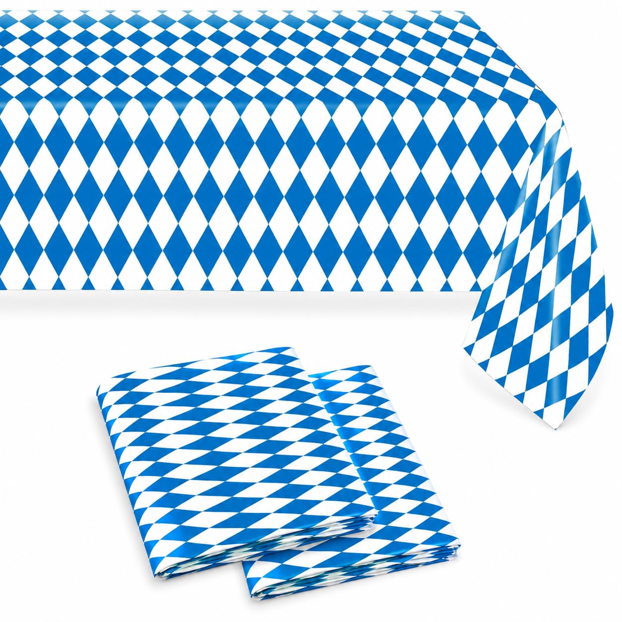 AURALIN Oktoberfest Tablecloths 2 Pack 137 x 274 cm Party Table Covers