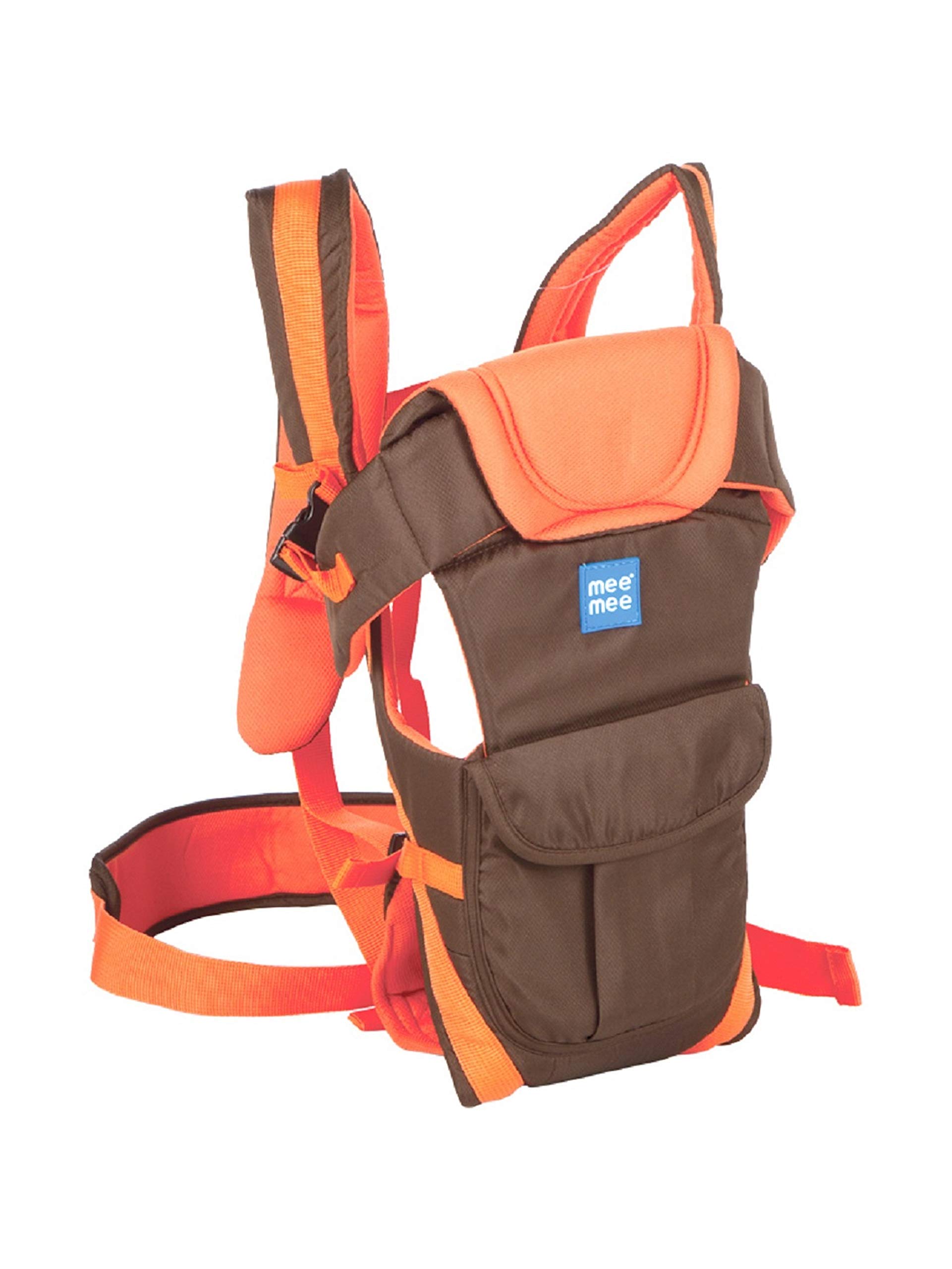 Mee Mee Comfy New Born Baby Carrier With 4 Baby carrying Modes Lightweight & Adjustable | Neck Support Baby Sling Carrier with Padded waist Support and shoulder support straps | safety buckle for 0 to 2 Years (Blue) 1