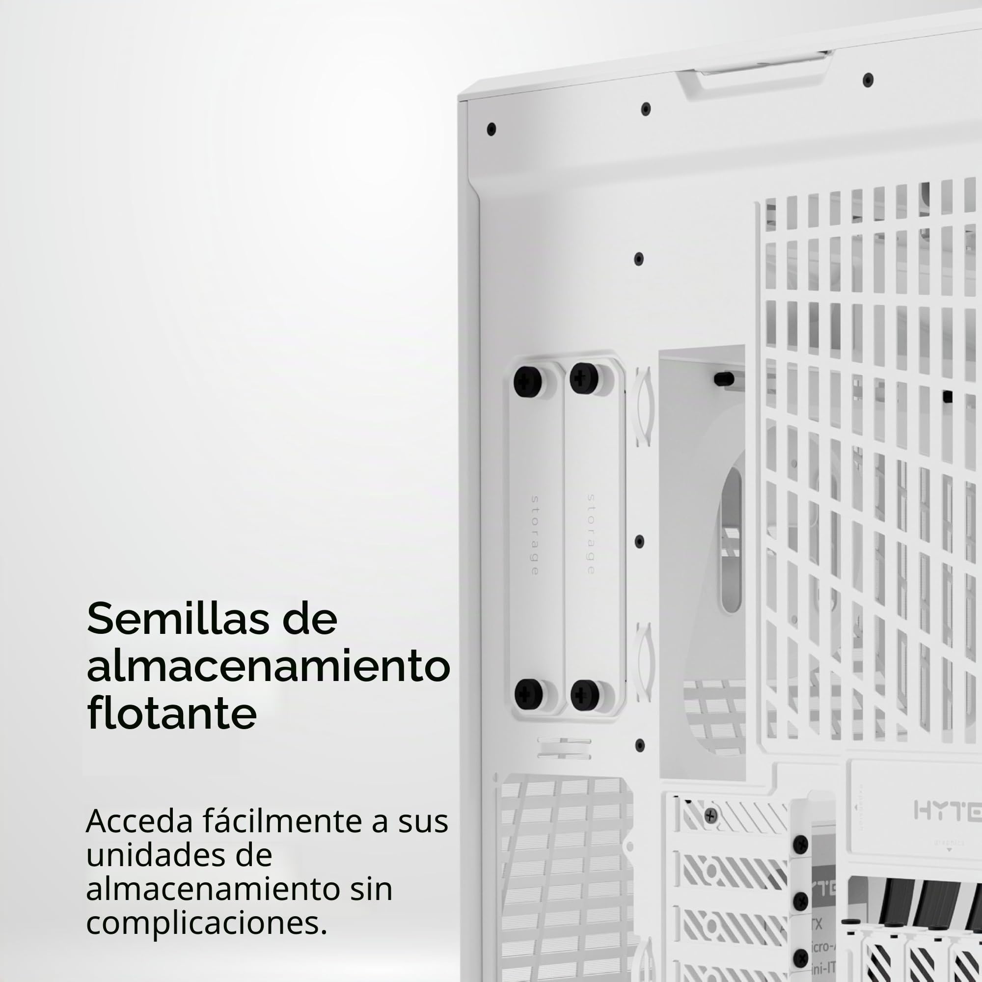 Hyte Y70 Touch Infinite Dual Chamber ATX Mid Tower - Funda estética Moderna con Pantalla táctil LCD integrada de 2.5 K, Color Blanco Nieve