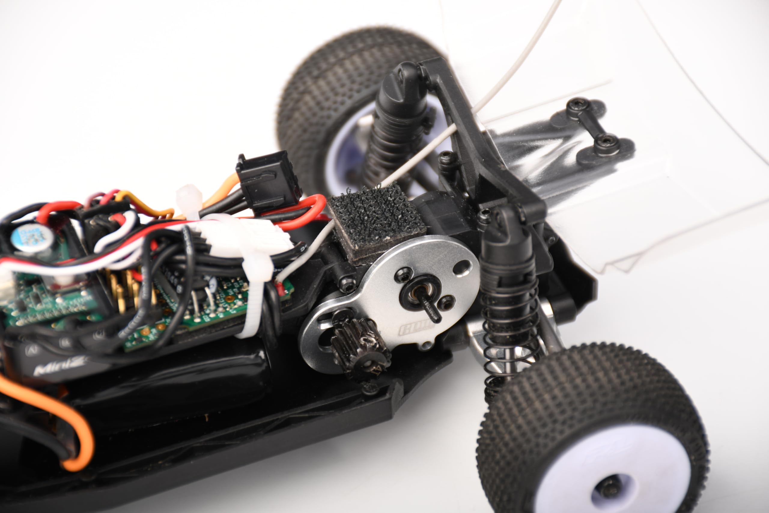 Aluminum 7075 Alloy Motor Plate for LOSI 1:24 Micro-B 2WD Buggy RTR-LOS00007 / 1:28 Micro-T 2S 2WD RTR Stadium Truck-LOS-1392 Upgrades - Silver