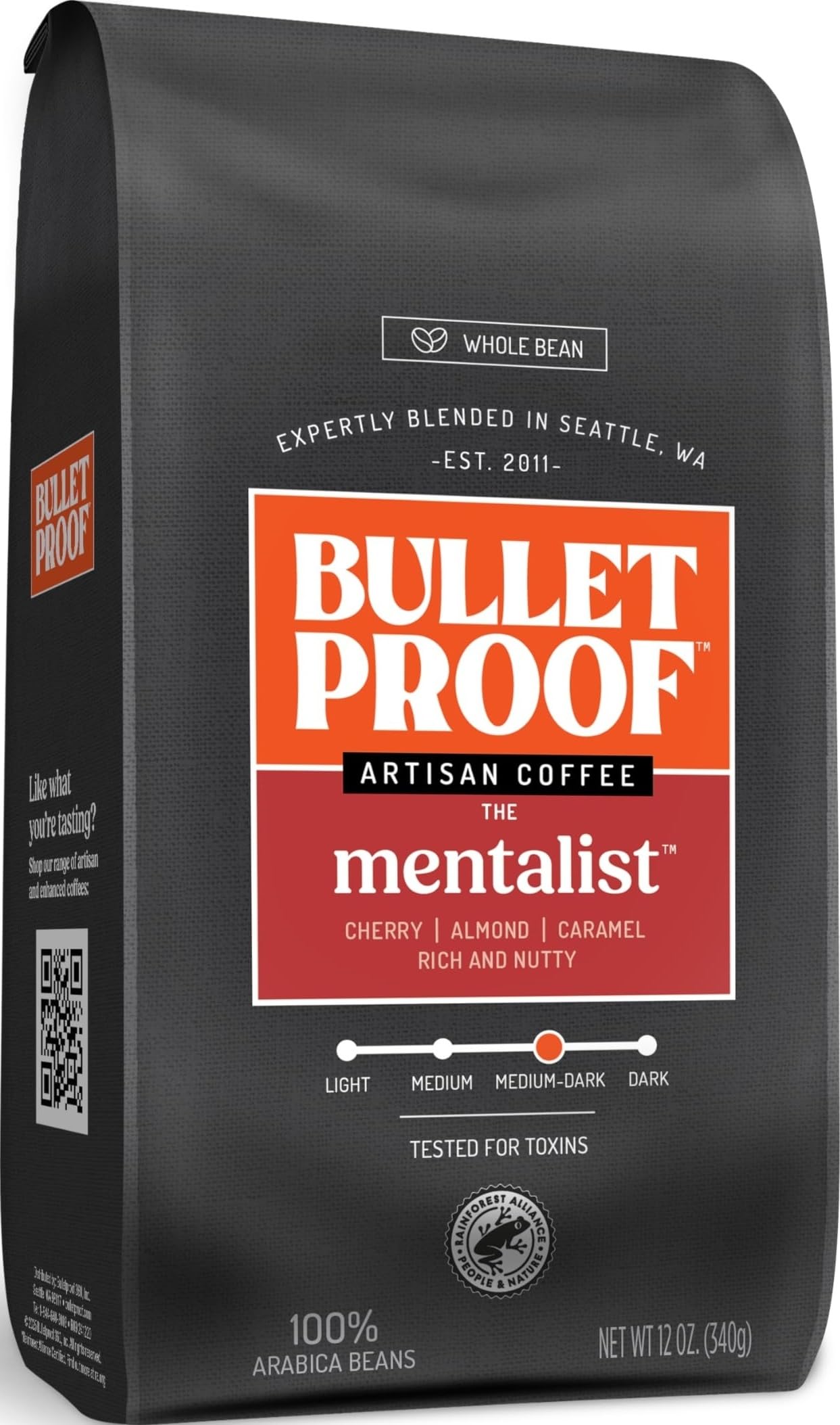 Bulletproof 'The Mentalist' Dunkle Röstung Ganze Bohne 340g