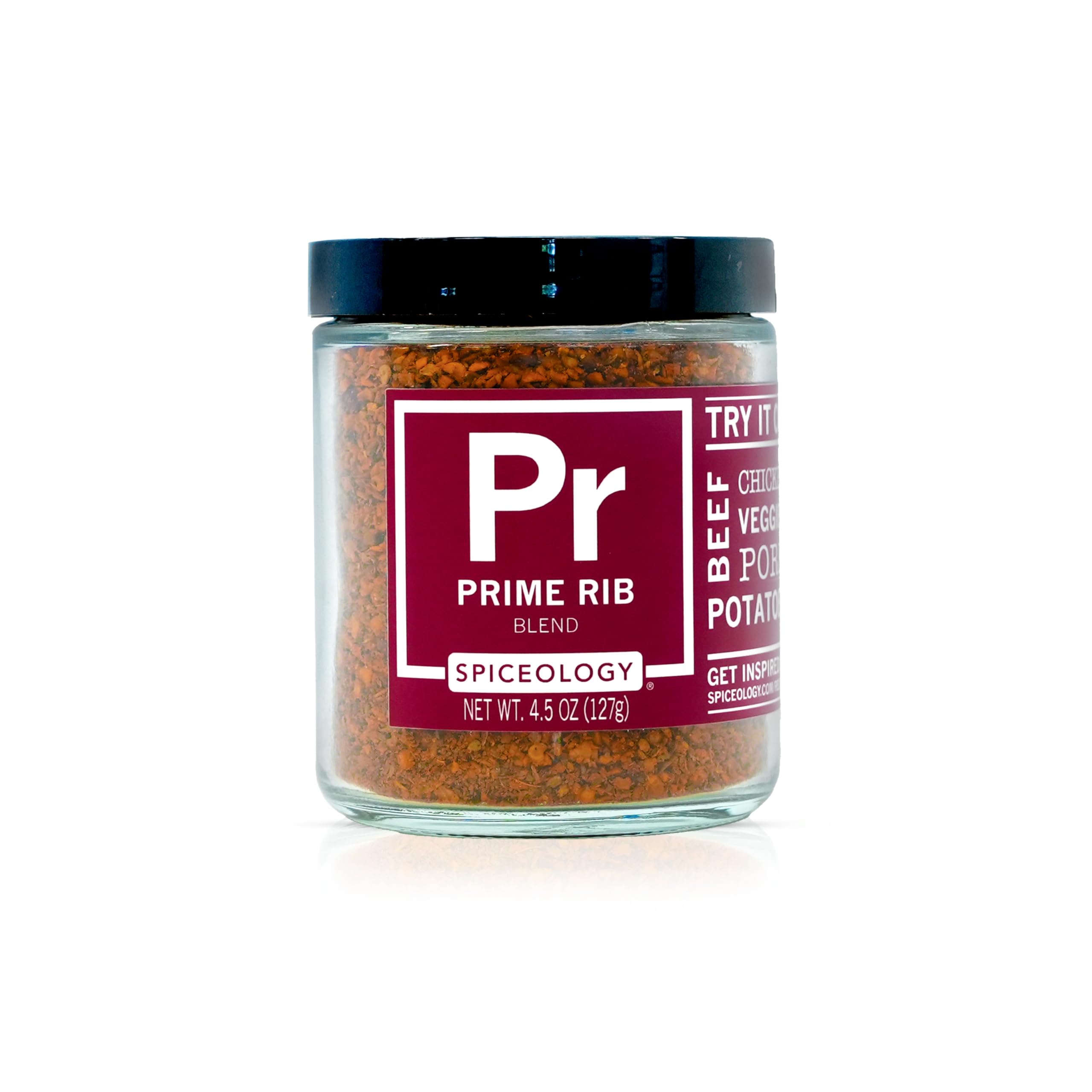 Spiceology – Prime Rib Rub – Bold, Savory Seasoning with Garlic, Smoked Paprika & Tomato – Perfect for Prime Rib, Steak, Brisket, Ribs, Pork & Vegetables – BBQ & Grilling Essential – 4.5 oz