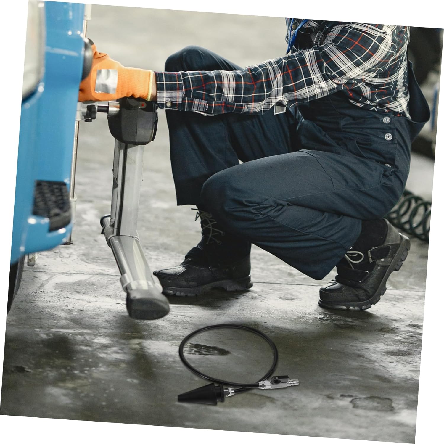 Pneumatic Oil Drain Tool for Automotive Efficient Waste Oil and Coolant Removal System for Engine Maintenance and Construction for Use