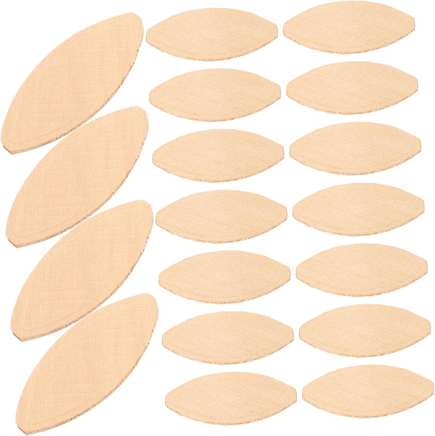 100pcs Woodworking Joiner Biscuit Set Beechwood Connection Boards for Slotting Machines for Furniture Framing and Crafting Projects