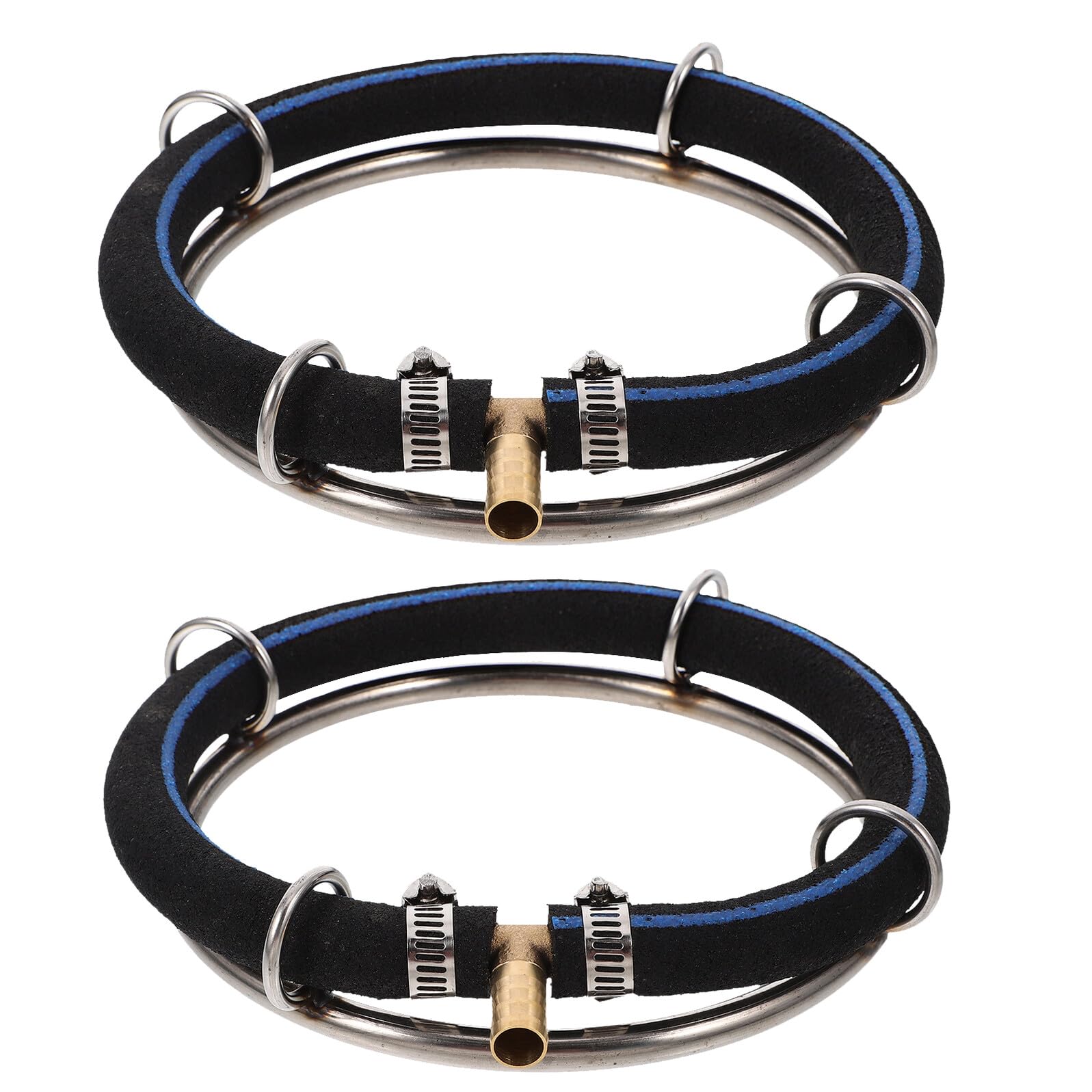 Anneaux diffuseurs d'air pour bassin extérieur et grand aquarium de salon, lot de 2