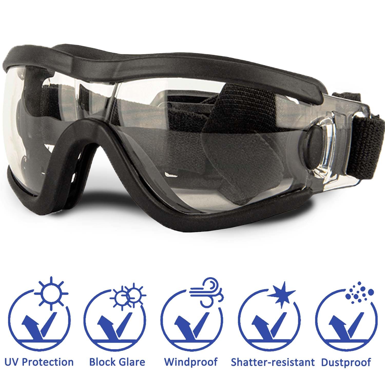 Medium Dog Sunglasses with Adjustable Strap UV Protection, Winproof Puppy Sunglasses, Suitable for Dogs Eyes ProtectionSoft Dog Goggles - Image 2