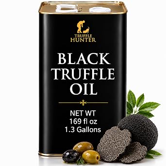 TruffleHunter, Black Truffle Oil 169oz - Catering Size Perfect For Foodservice