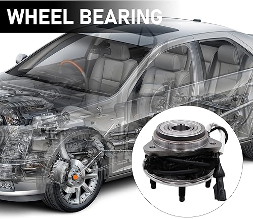 Miniatura 3 de PAROD Par 515003 Conjunto de rodamiento de cubo de rueda delantera para Mercury Mountaineer 1997-2001, Ford Explorer 1995-2001, Ranger 2001-2009,