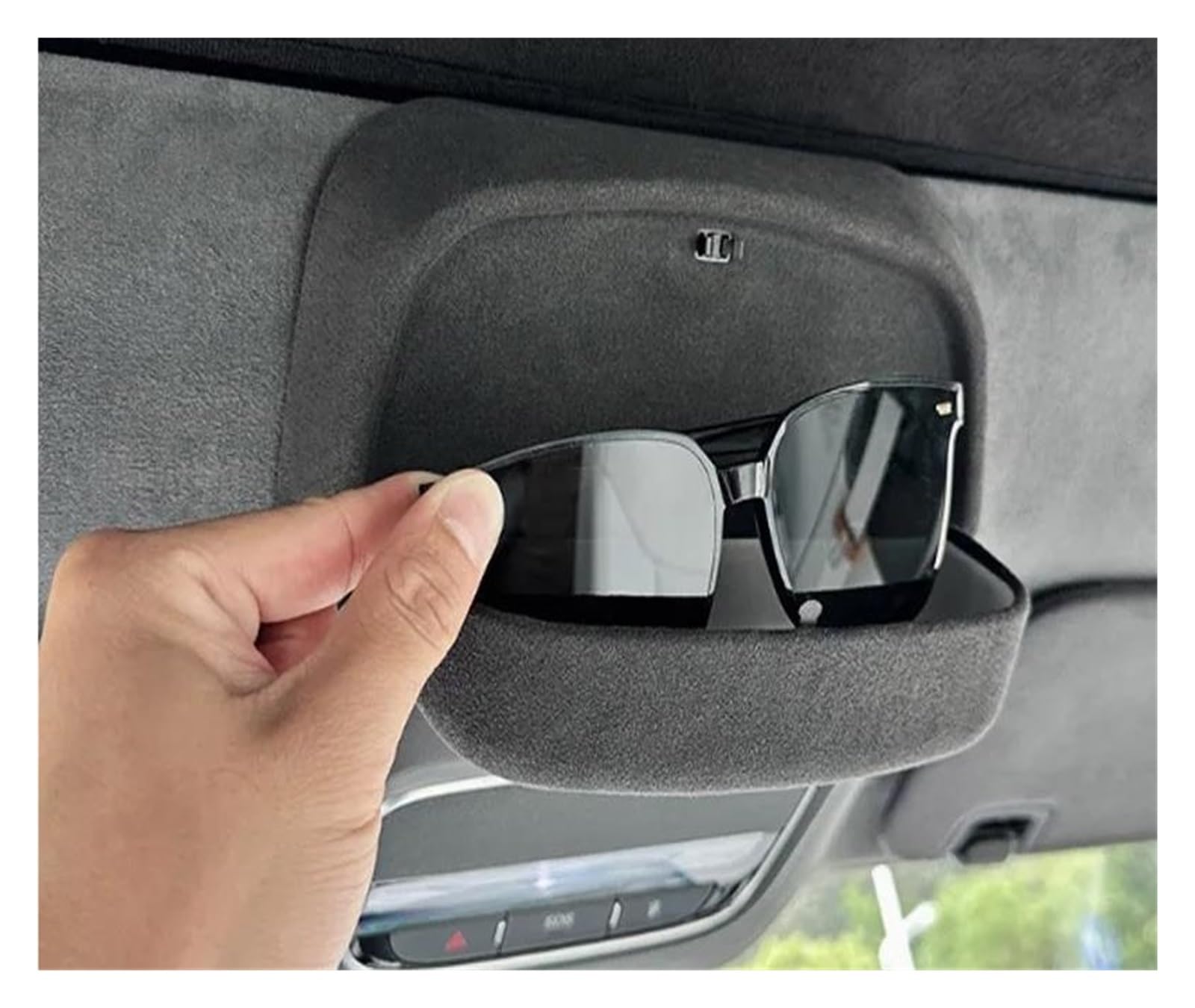 Soporte Gafas Coche para Tiggo 9 para Jaecoo para J8 2023-IN Gafas Magnéticas Soporte Caja Caja Interior De Coche Techo Solar Gafas De Sol Clip Clip Gafas Parasol(2)