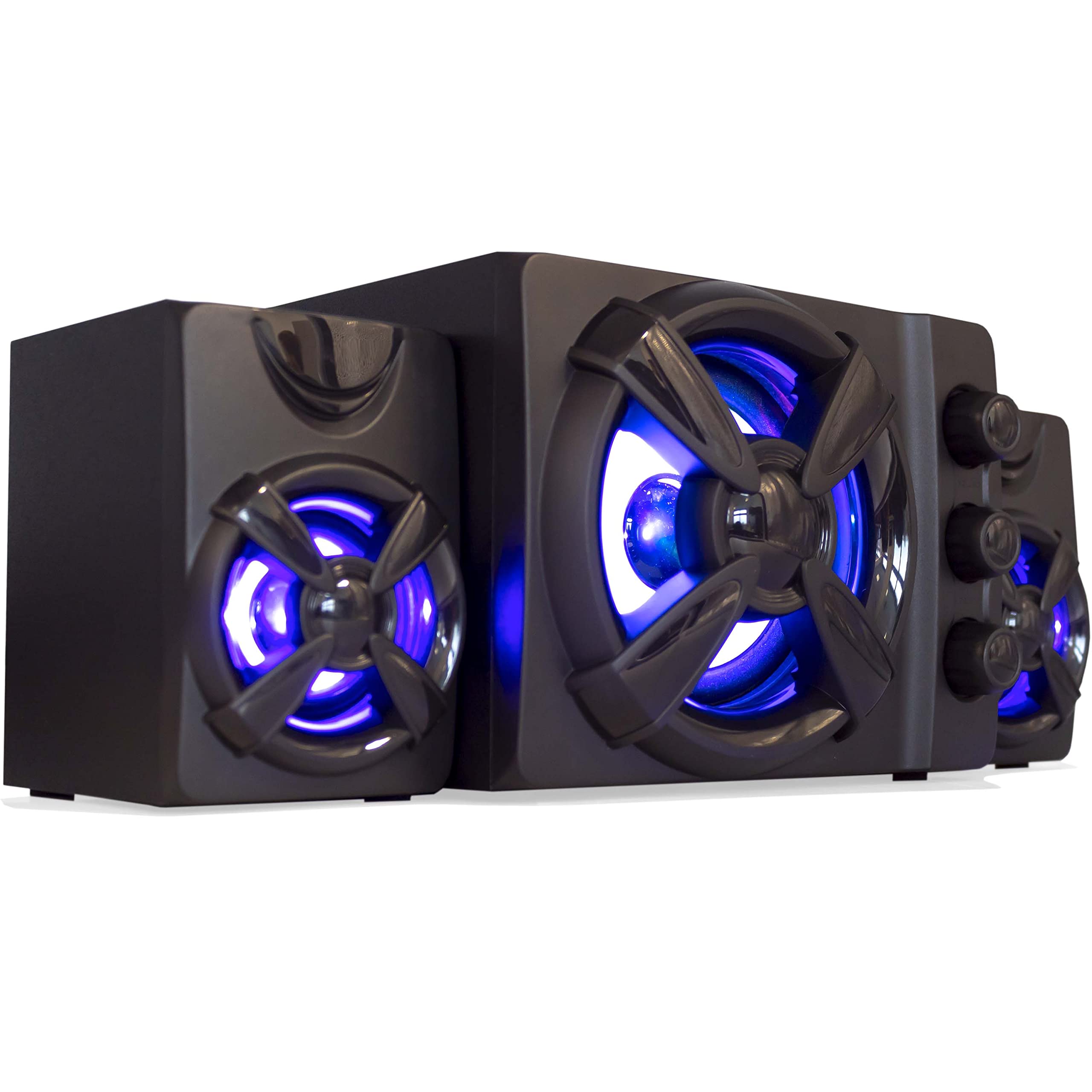 SIMPLETEK Mini Impianto Audio 11W Gaming Per PC Bluetooth | RGB Speaker Altoparlanti