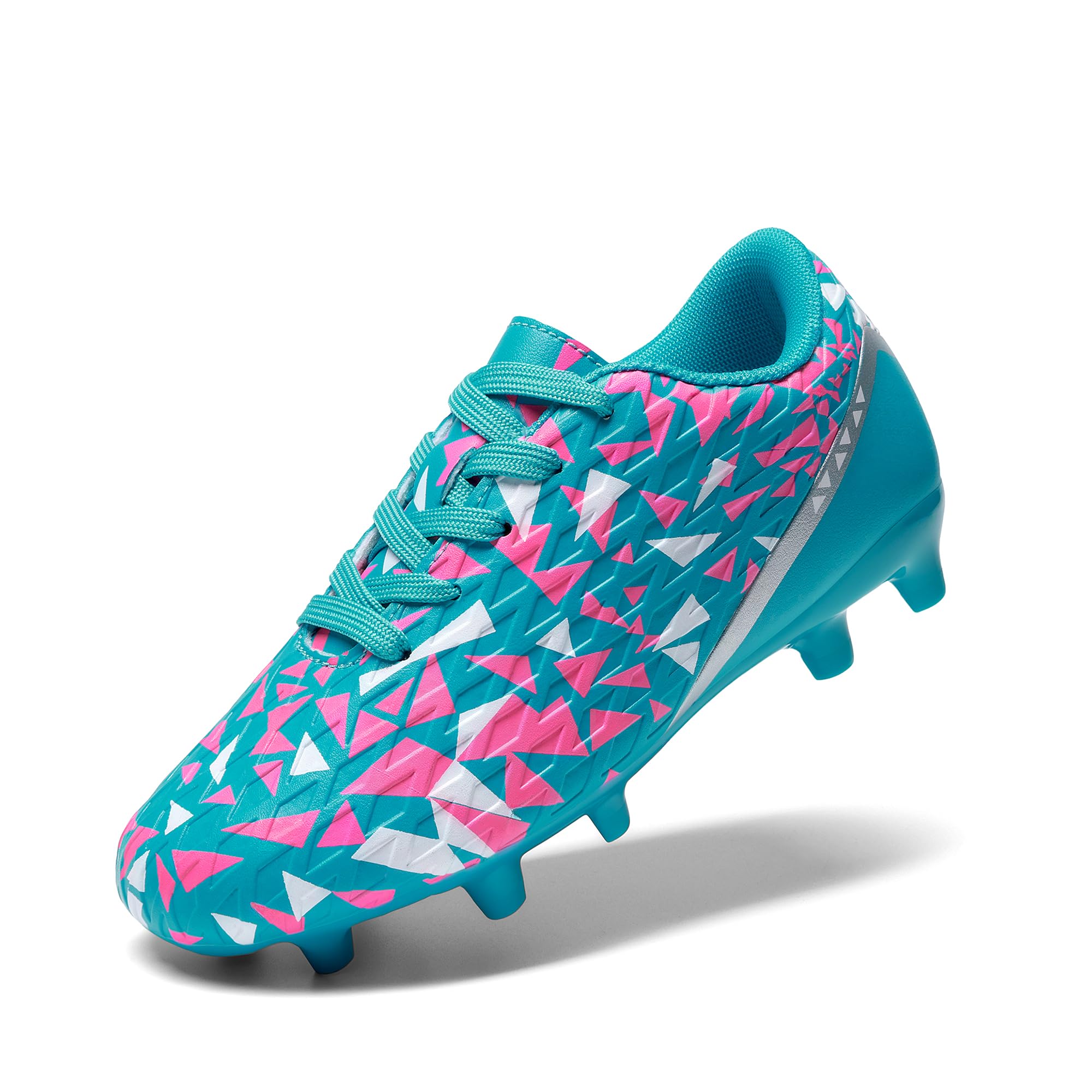 DREAM PAIRS Boys Girls Soccer Cleats | Youth Firm Ground Athletic Outdoor Training Football Shoes for Little Kid, Big Kid, Toddler