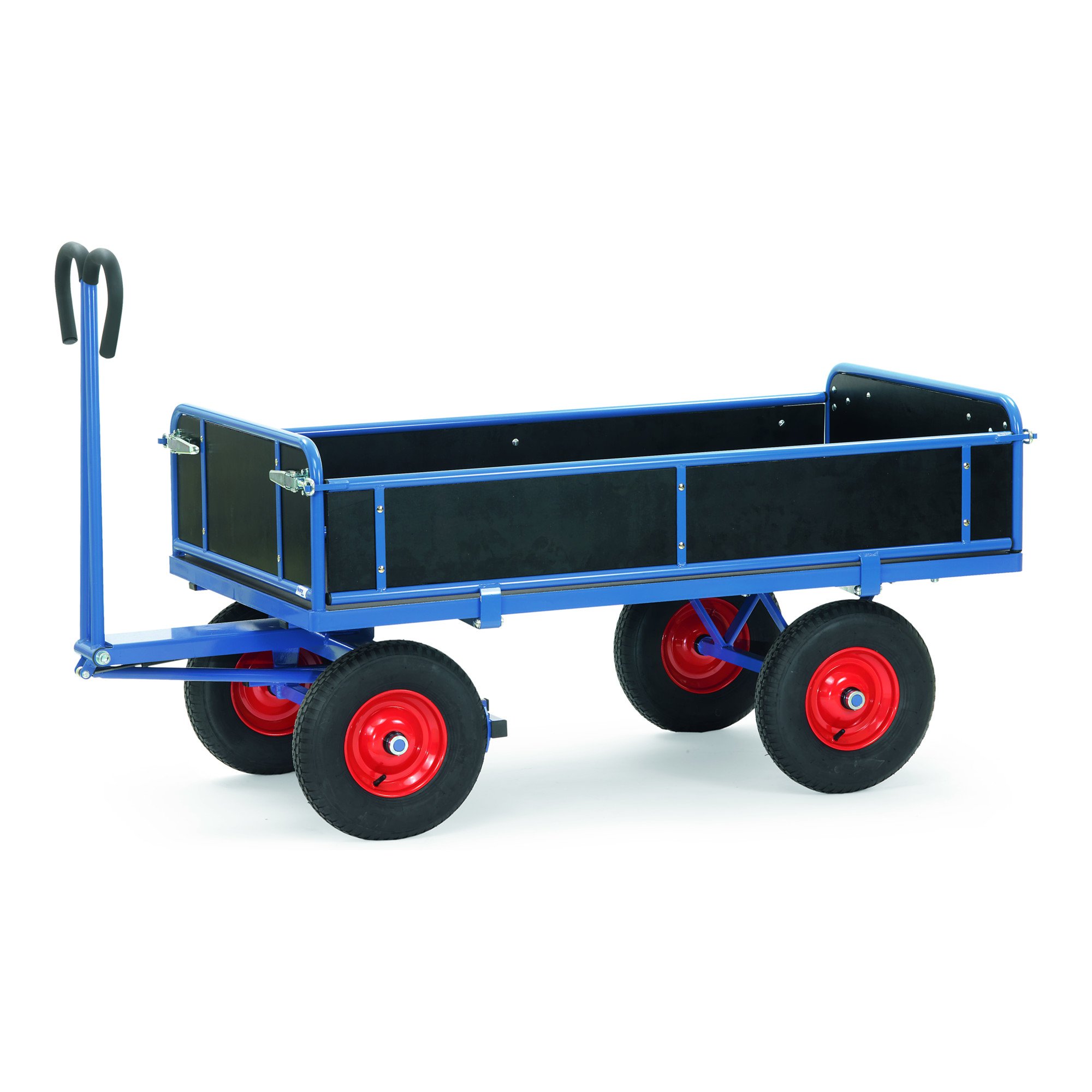 Fetra Urządzenia transportowe mtmgfcmp6 wózek transportowy z tabelami, oponami pneumatycznymi, długość 1560 mm x 825 mm szerokość x wysokość 1200 mm