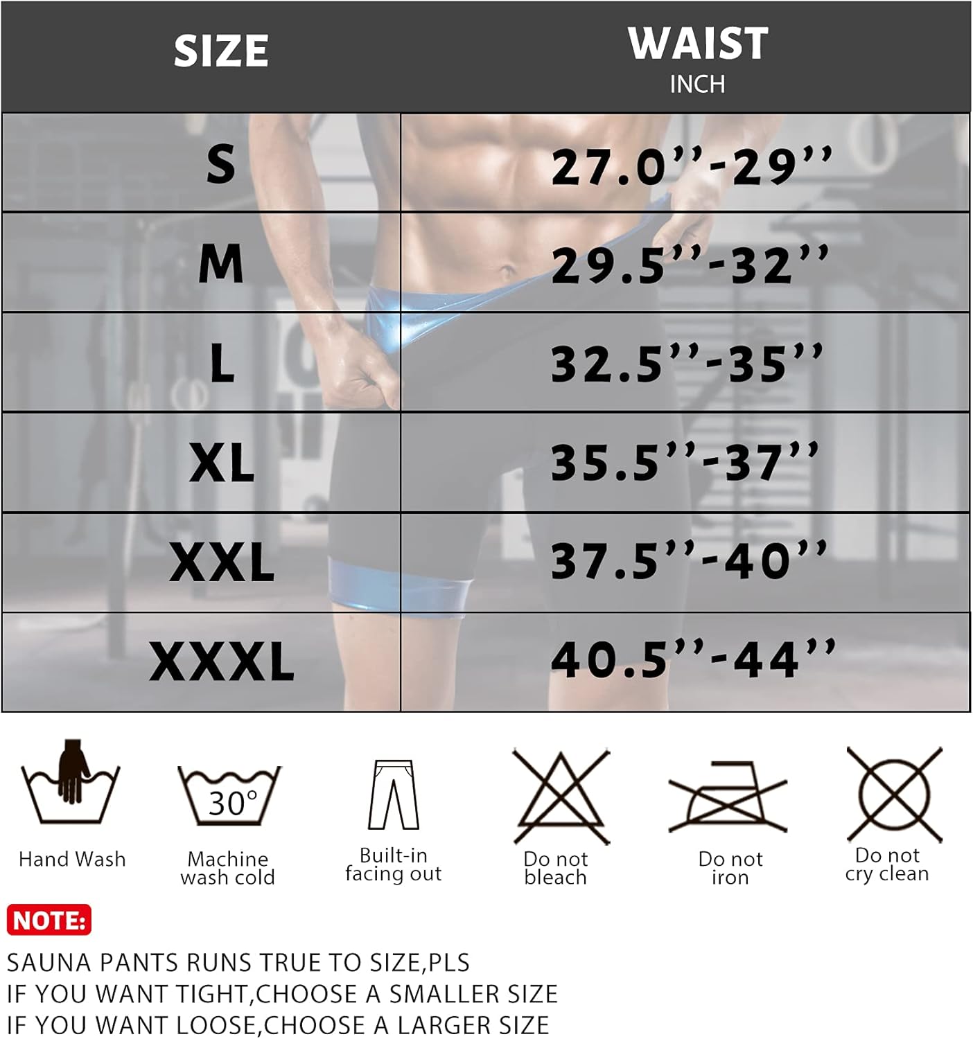 Men Sauna Pants Sweat Leggings Thermo Capris Slimming Tights Heat Trapping Suit,Humanized Mesh Crotch,High Waist - Image 6