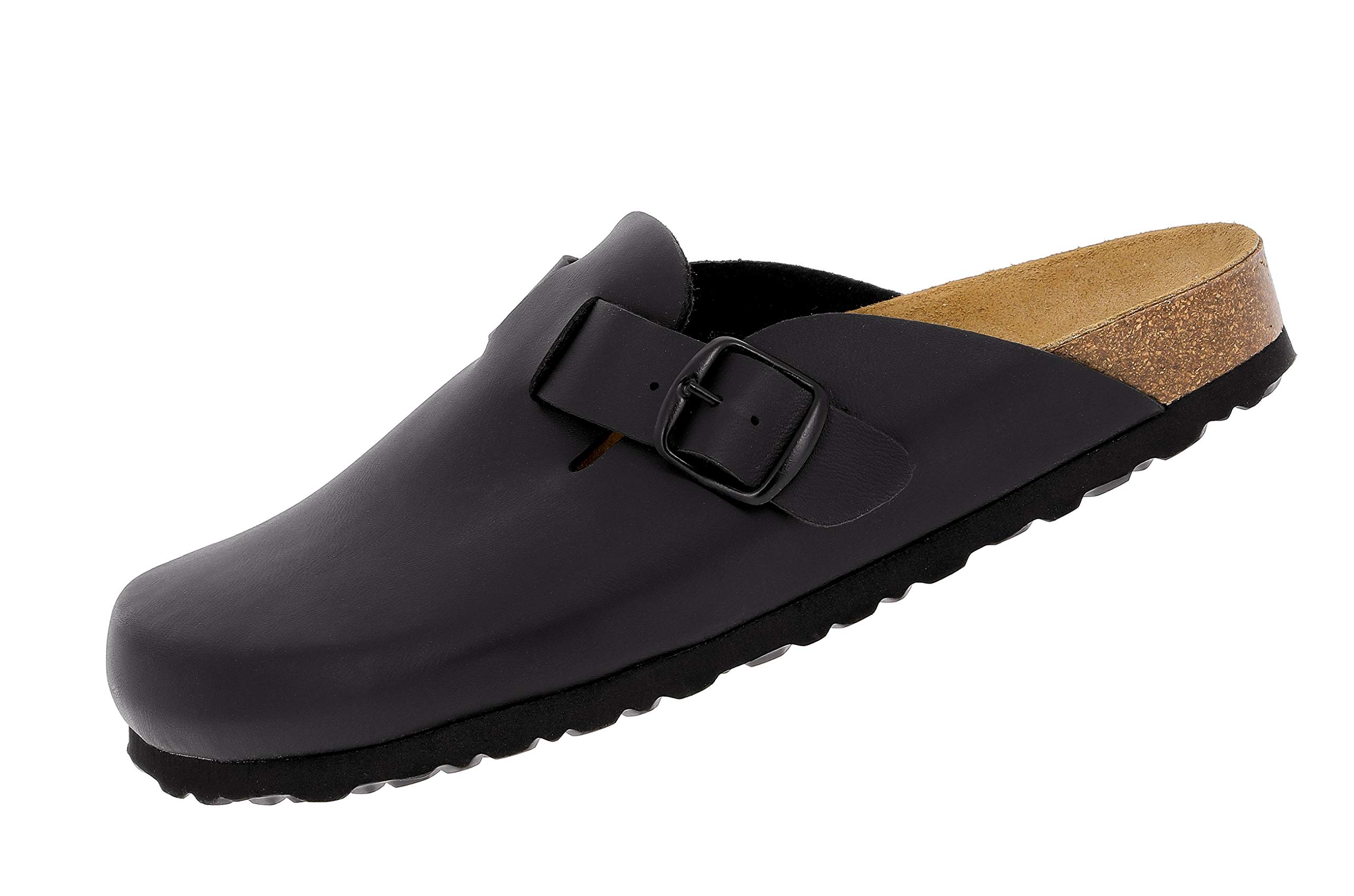 Lico Men's Bioline Clog Mules, Black, 9.5 UK