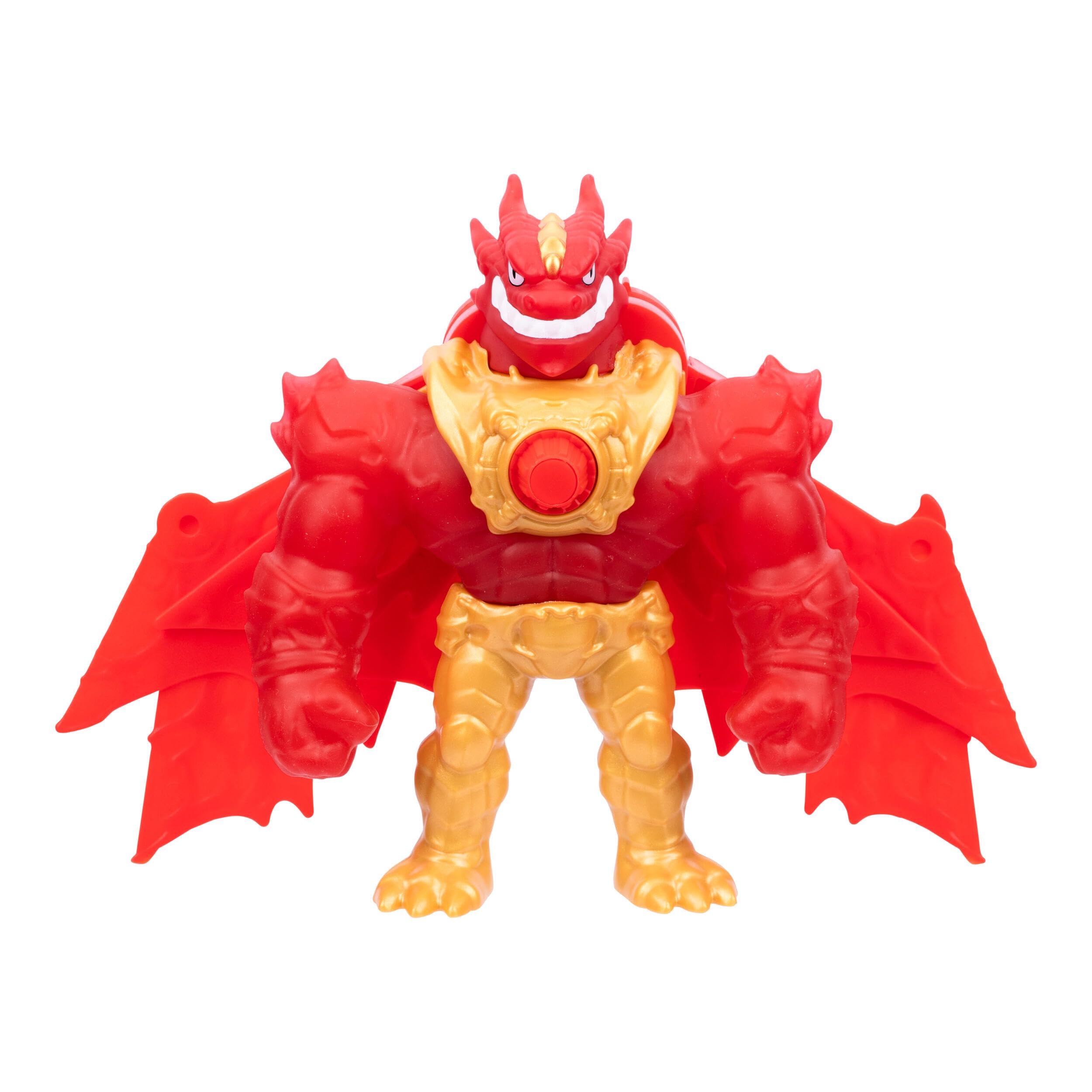 Goo Jitzu Battlewing Blazagon Power-Up Figure – 8.5” Tall, Stretchy Action Figure with Massive Battle Wings, Goo-Activated Power