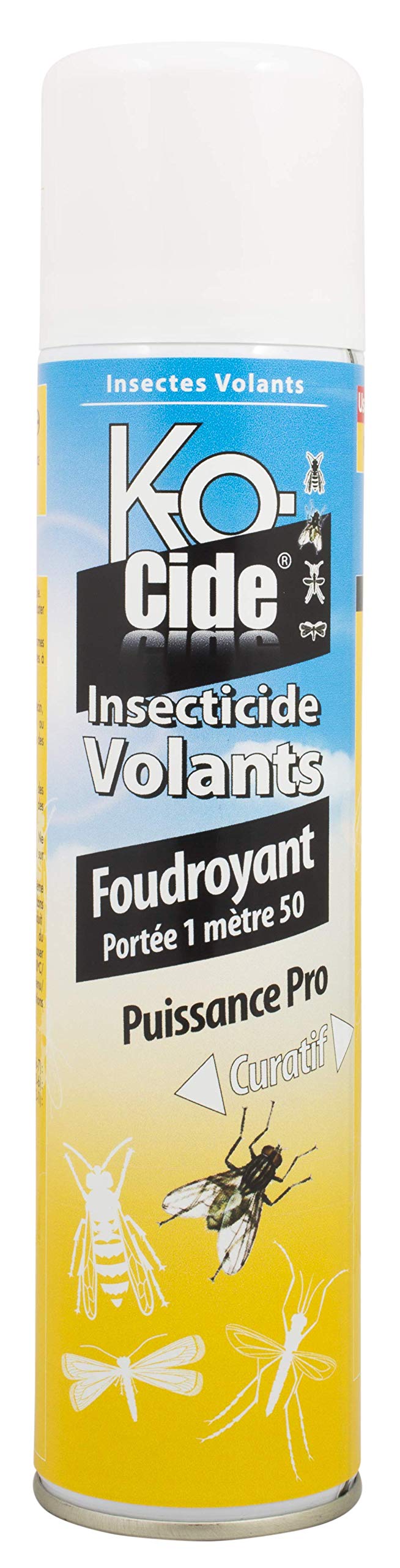 K-​OCIDE - Foudroyant Volants - Insecticide - Volants - Valve Mini-​Jet - 400 ML