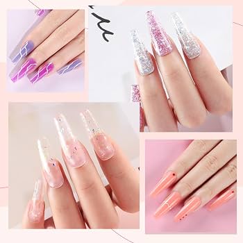 Amazon.com: COSCELIA Poly Nail Gel Kit Starter Kits with U V Lamp