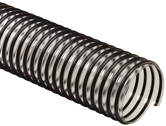 Flex-Tube PV PVC Duct Hose, Clear, 4" ID, 0.032" Wall, 25 Length