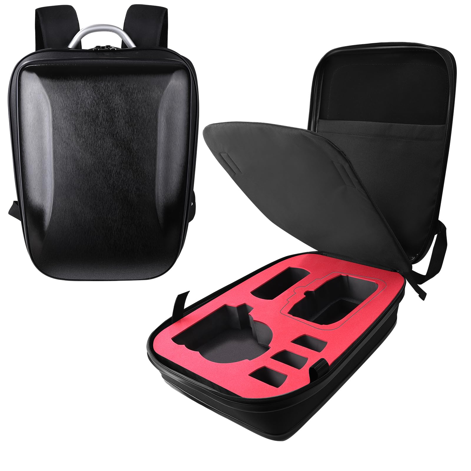 Pemalin Flip Carrying Case for DJI Flip Fly More Combo,Hard Portable Waterproof Protective Backpack, Storage Travel Bag Support 8 Batteries,RC 2/N3 Remote Controller,Charging Hub and Other Accessories