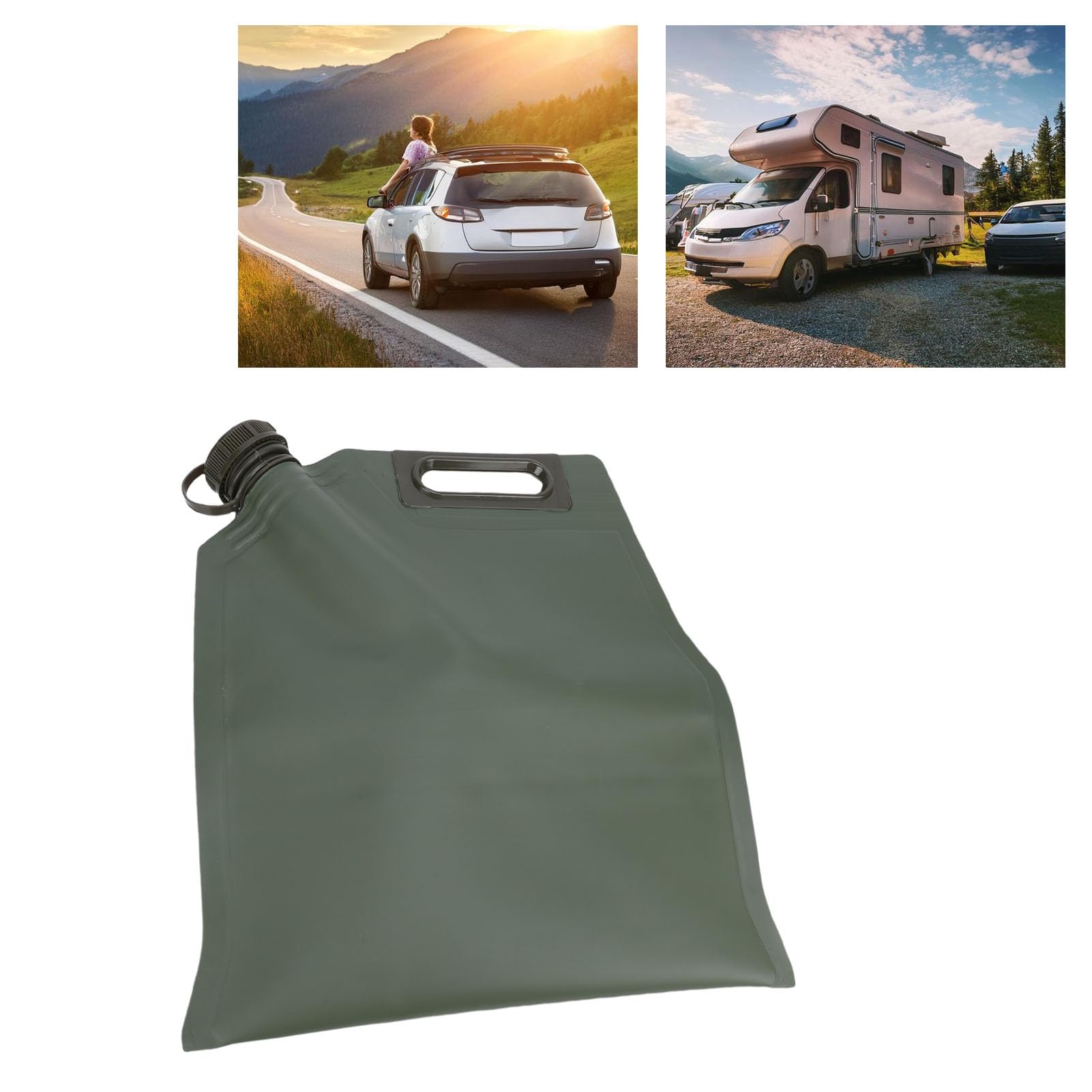 Changor Poche à Gaz, Sac de Transfert D'huile Portable en TPU étanche avec Conception à Joint Multicouche, pour SUV, Motos, Camping-cars, Berlines, Voyages en Voiture (5L)