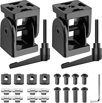 2PCS Angle Connector Joint Connector 4040 Nut8 180 Rotation Flexible Hinge