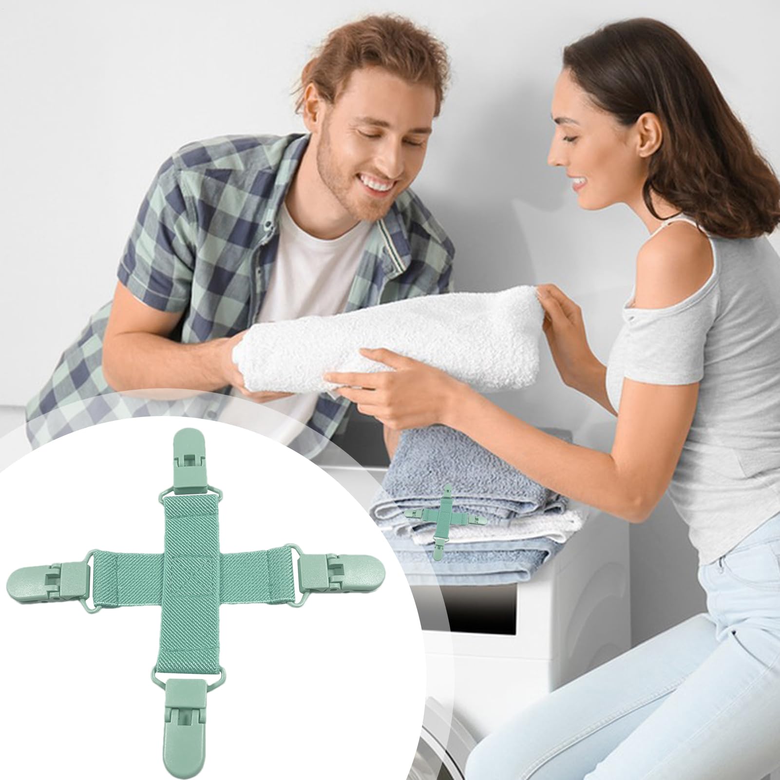 Clips anti-enchevêtrement pour draps, accessoires de démêlage pour housses de couette, aide à la maison pour empêcher les enchevêtrements dans la machine à laver et le sèche-linge
