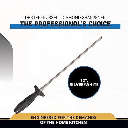 Vista 2 de Dexter -Russell - DDS-12PCP Dexter-Russell Afilador de Diamantes, 12", PLATA/BLANCO
