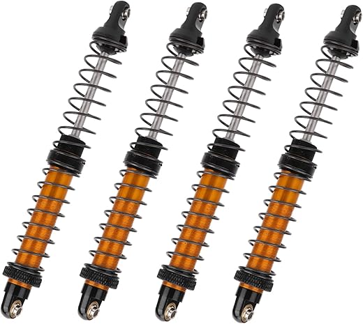 Peças de Atualização de Amortecedor de Suspensão de óleo de Liga de Metal de Carro RC para Tamiya CC01-4 Axial SCX10 D90 D110 RR10 Preto Laranja...