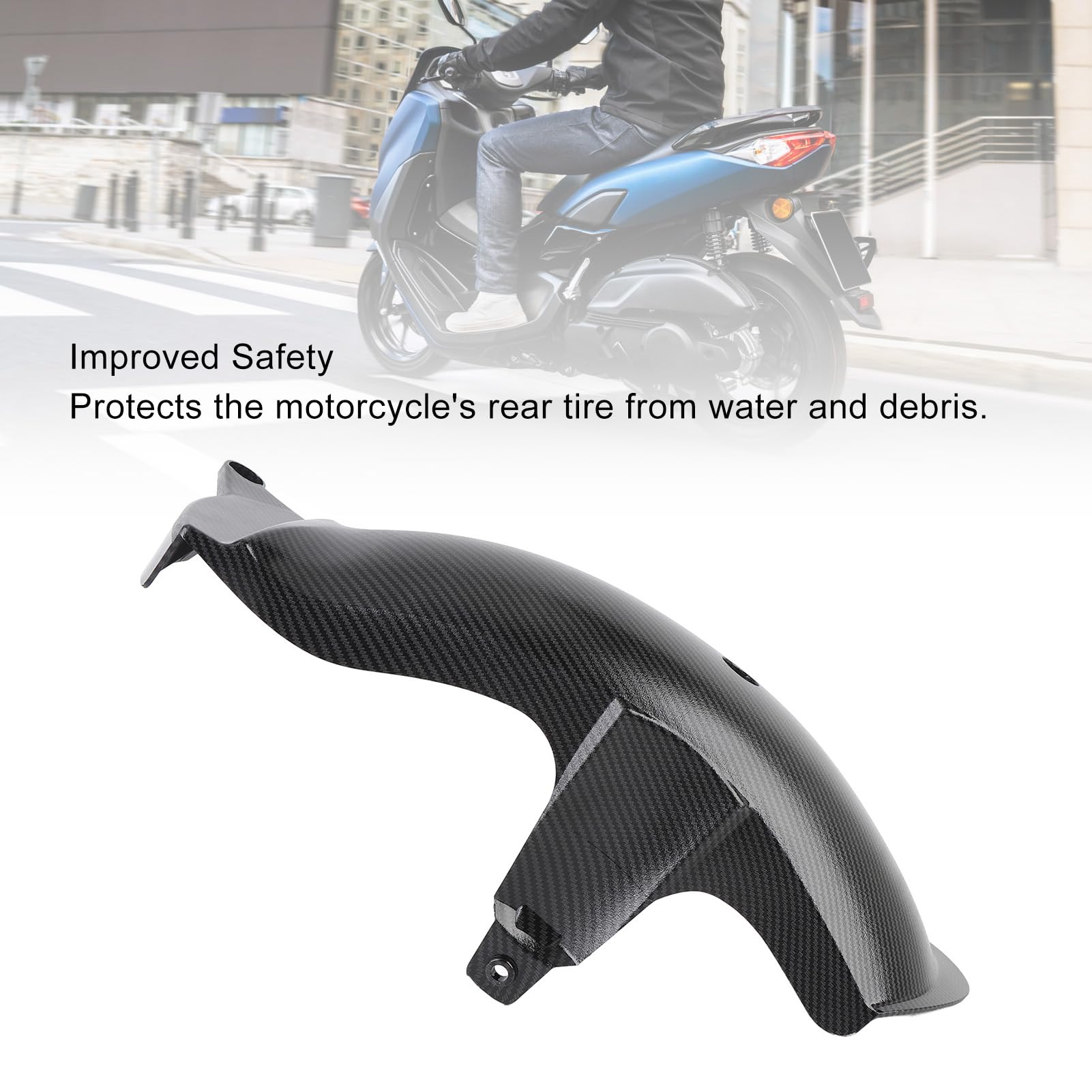 Cubrecárter Trasero de Motocicleta, Diseño Resistente a Impactos (patrón